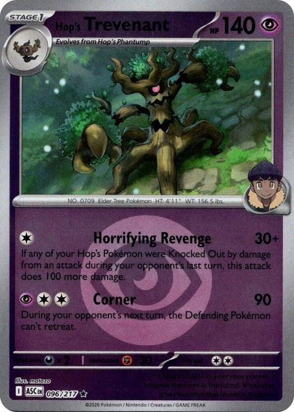 Hop's Trevenant (Energy Symbol Pattern) - 096/217 - Rare