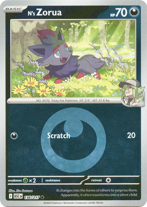 N's Zorua (Energy Symbol Pattern) - 136/217 - Common