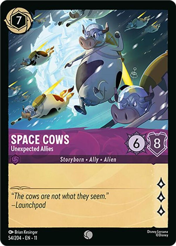 Space Cows (Unexpected Allies) - 54/204 - Common