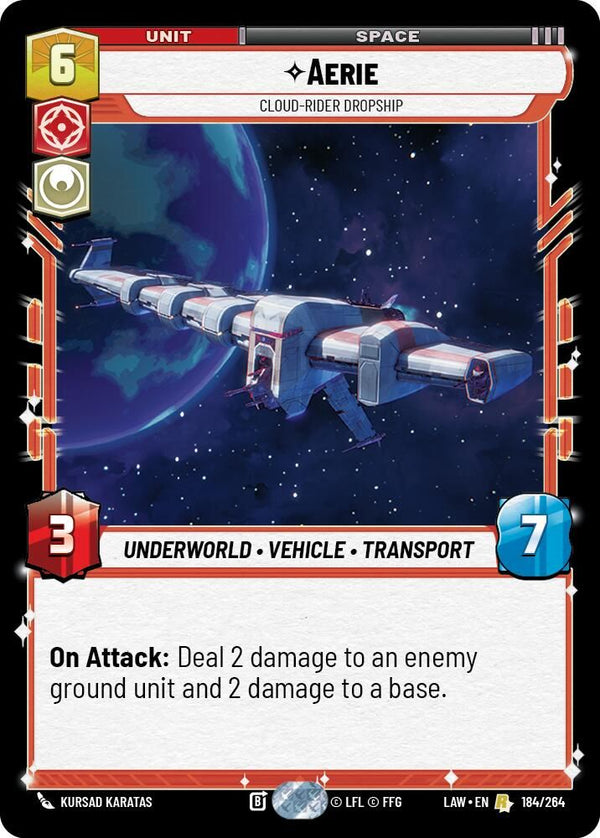 Aerie - Cloud-Rider Dropship - 184/264 - Rare
