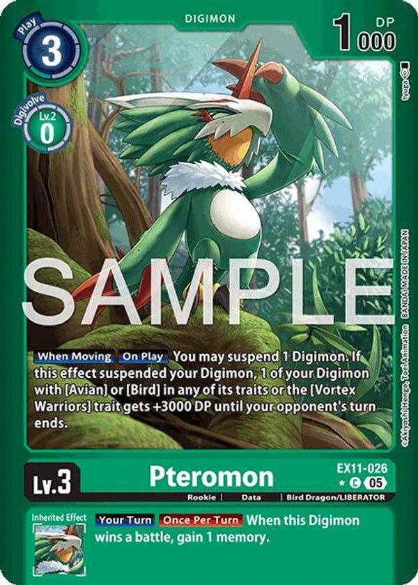 Pteromon (Limited Foil) - EX11-026 - Common