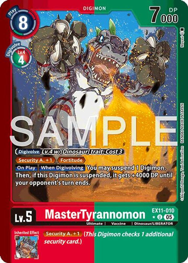 MasterTyrannomon (Limited Foil) - EX11-010 - Uncommon