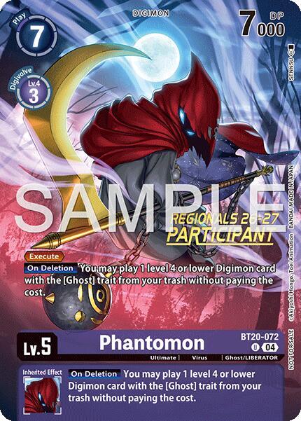 Phantomon (Regionals 26-27 Season 1 Participant) - BT20-072 - Uncommon