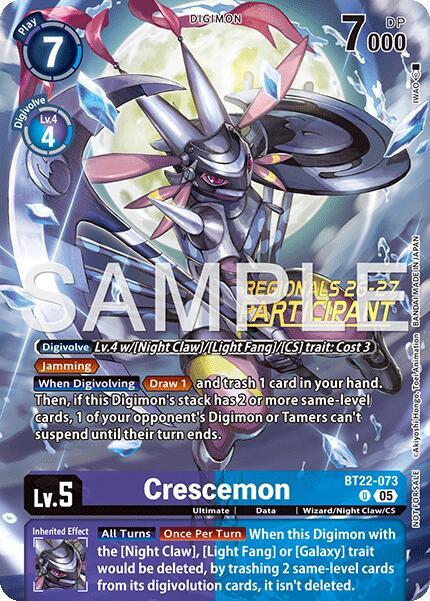 Crescemon (Regionals 26-27 Season 1 Participant) - BT22-073 - Uncommon
