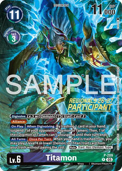 Titamon (Regionals 26-27 Season 1 Participant) - P-209 - Promo