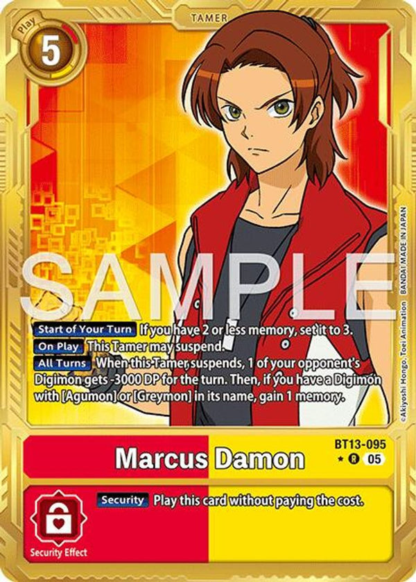 Marcus Damon - BT13-095 (Gold Border) - BT13-095 - Rare