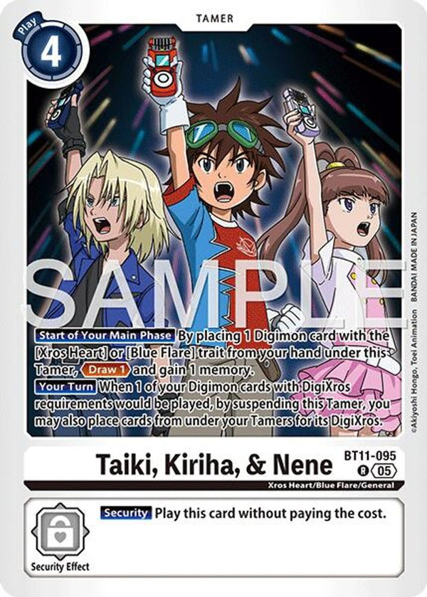 Taiki, Kiriha, & Nene (Block 5 Reprint) - BT11-095 - Rare