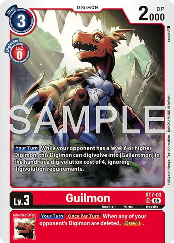 Guilmon - ST7-03 (Block 5 Reprint) - ST7-03 - Super Rare