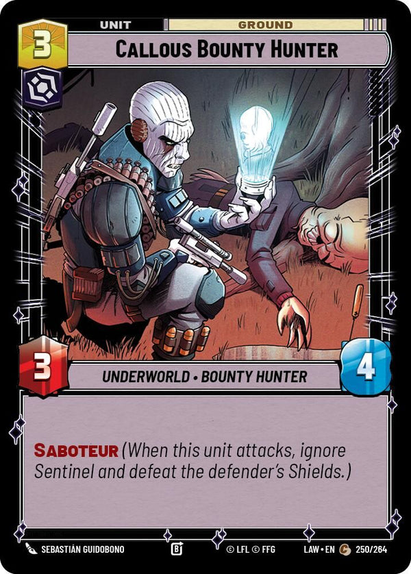 Callous Bounty Hunter - 250/264 - Common