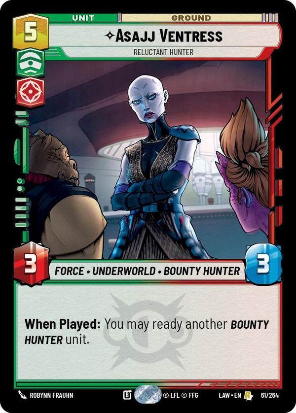 Asajj Ventress - Reluctant Hunter - 61/264 - Rare