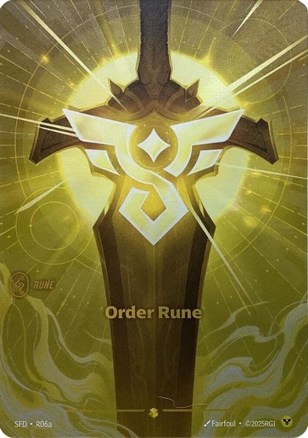 Order Rune (Alternate Art) - R06a - Showcase