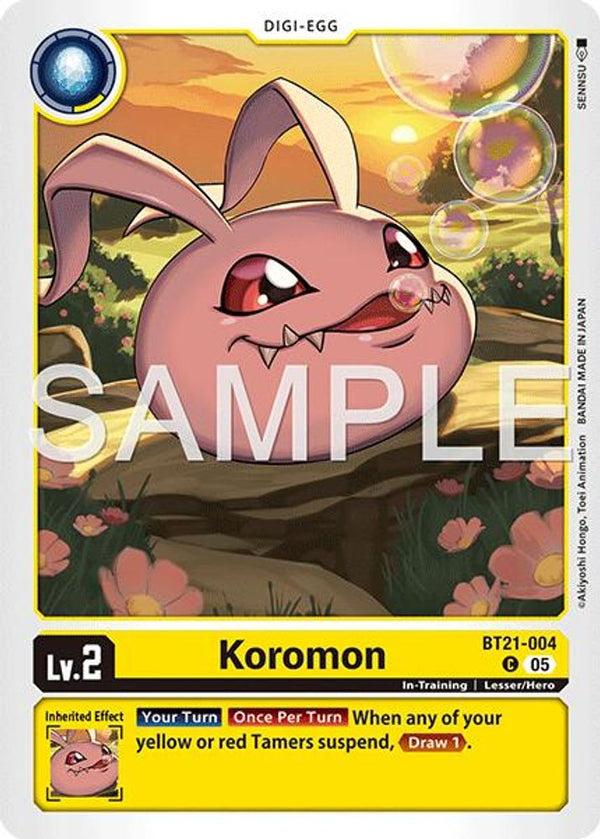 Koromon - BT21-004 (Foil Reprint) - BT21-004 - Common