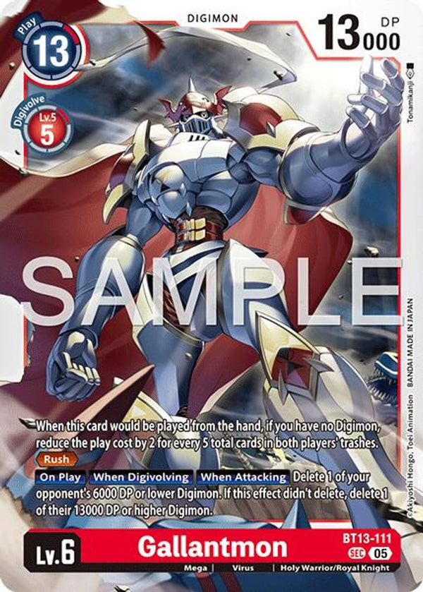 Gallantmon - BT13-111 (Block 5 Reprint) - BT13-111 - Secret Rare