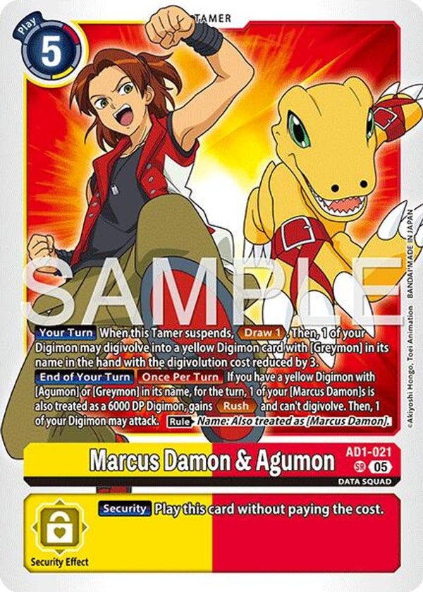 Marcus Damon & Agumon - AD1-021 - Super Rare