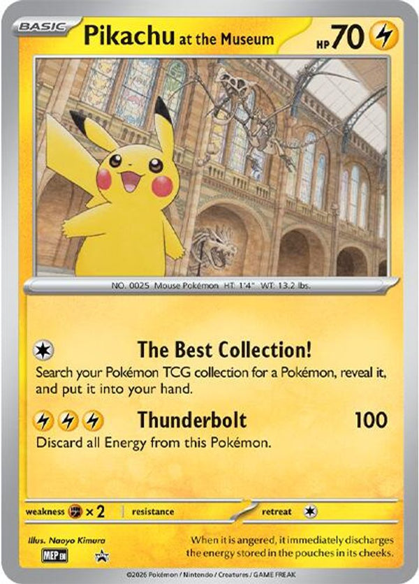 Pikachu at the Museum - MEP Unnumbered- Promo (Jumbo)