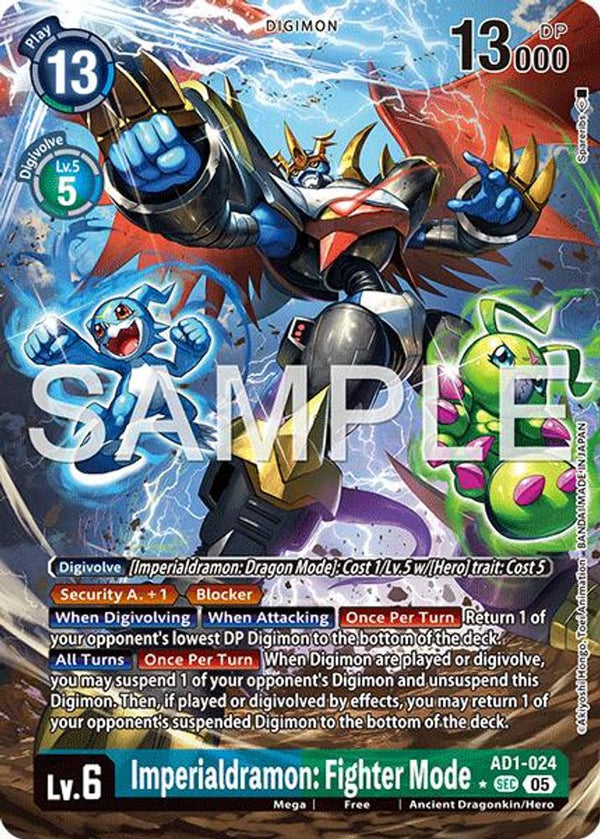 Imperialdramon: Fighter Mode - AD1-024 (Alternate Art) - AD1-024 - Secret Rare