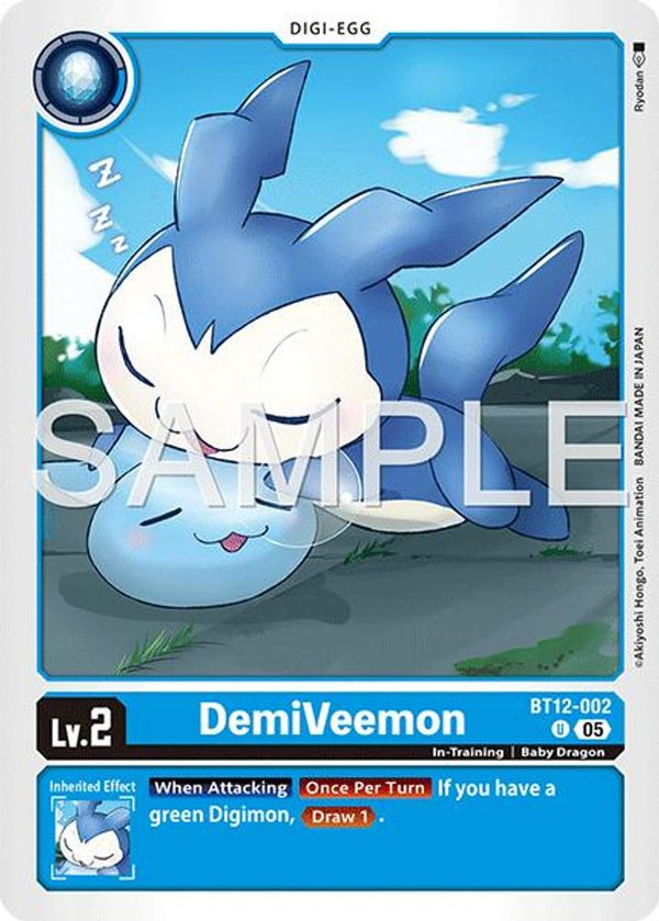 DemiVeemon - BT12-002 (Block 5 Reprint) - BT12-002 - Uncommon