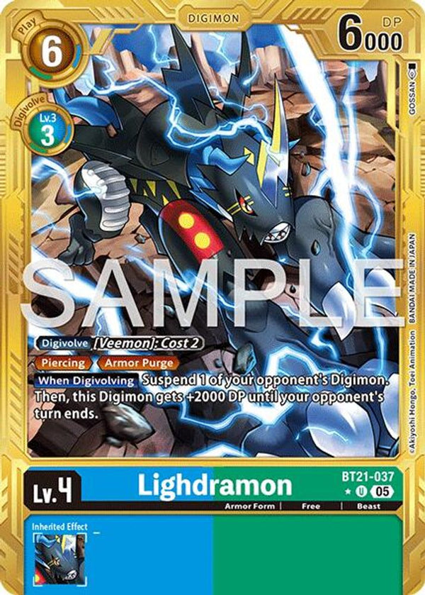 Lighdramon (Gold Border) - BT21-037 - Uncommon