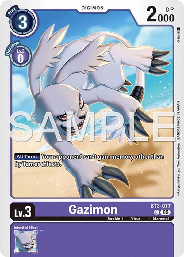 Gazimon (Block 5 Reprint) - BT3-077 - Common