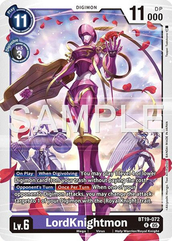 LordKnightmon - BT19-072 (Block 5 Reprint) - BT19-072 - Rare