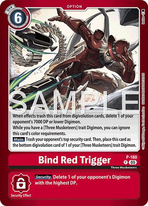 Bind Red Trigger - P-180 - (LM-07) - Promo