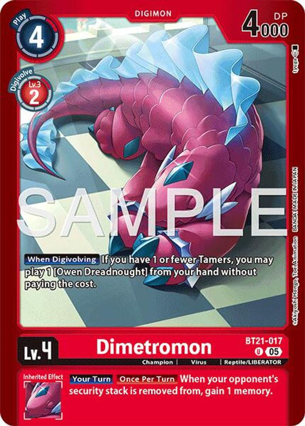 Dimetromon - BT21-017 - (LM-07 Reprint) - Uncommon