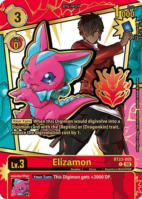 Elizamon (Rare Pull) - BT23-005 - Common