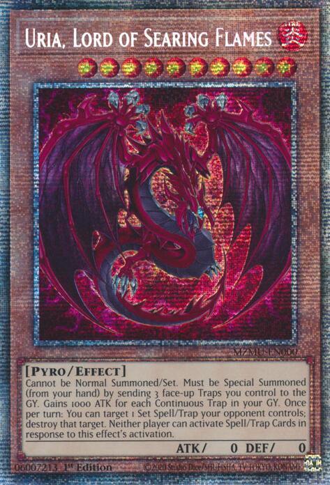 Uria, Lord of Searing Flames - MZMU-EN000 - Starlight Rare - 1st Edition
