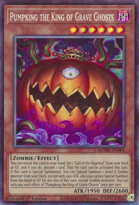 Pumpking the King of Grave Ghosts (Collector's Rare) - MZMU-EN001 - Collector's Rare - 1st Edition