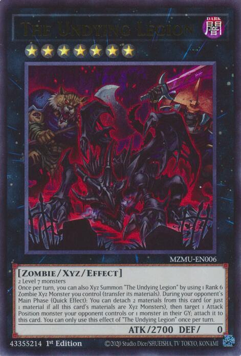 The Undying Legion - MZMU-EN006 - Ultra Rare - 1st Edition