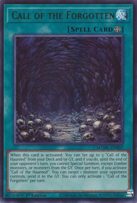 Call of the Forgotten - MZMU-EN007 - Ultra Rare - 1st Edition