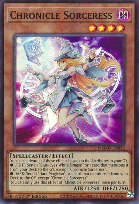 Chronicle Sorceress - MZMU-EN032 - Super Rare - 1st Edition