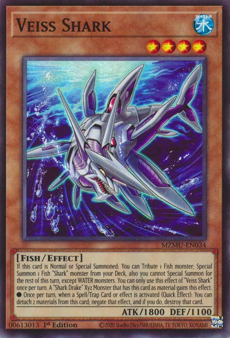 Veiss Shark - MZMU-EN034 - Super Rare - 1st Edition