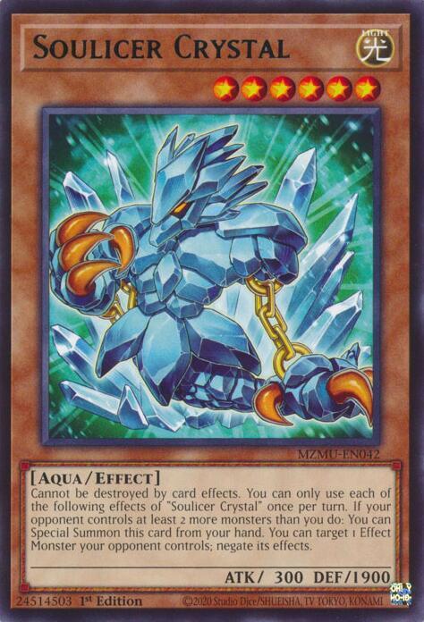 Soulicer Crystal - MZMU-EN042 - Rare - 1st Edition