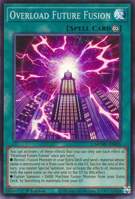 Overload Future Fusion - MZMU-EN055 - Super Rare - 1st Edition