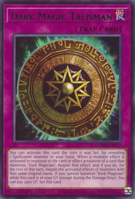 Dark Magic Talisman - MZMU-EN057 - Rare - 1st Edition