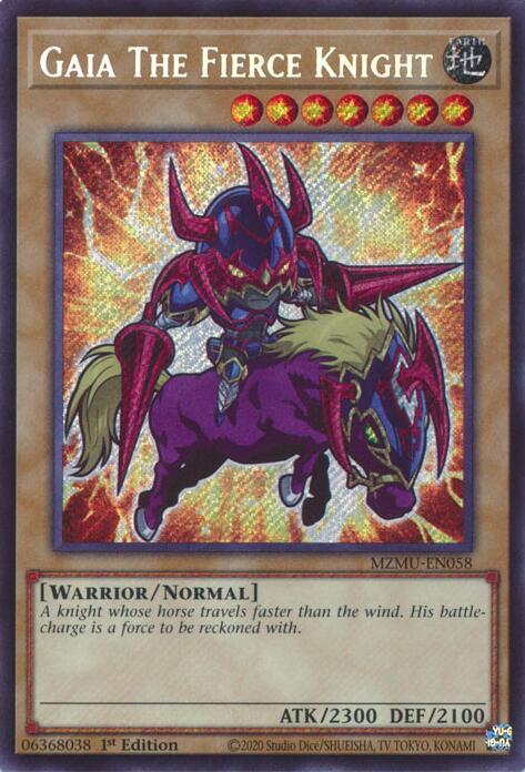 Gaia The Fierce Knight - MZMU-EN058 - Secret Rare - 1st Edition