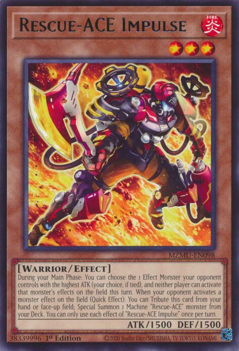 Rescue-ACE Impulse - MZMU-EN098 - Rare - 1st Edition