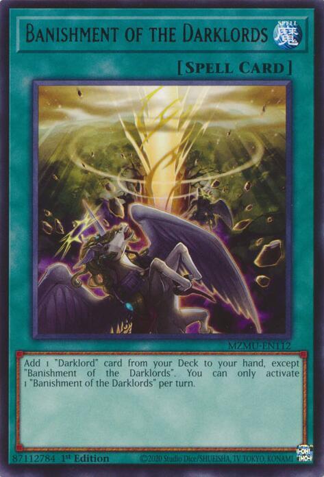 Banishment of the Darklords - MZMU-EN112 - Rare - 1st Edition