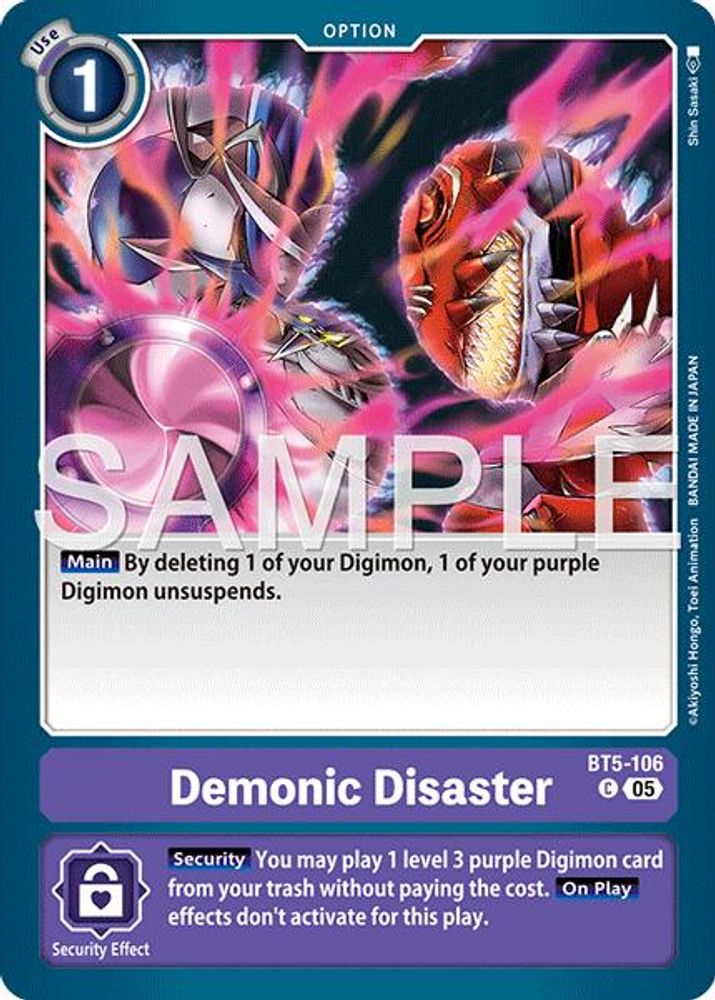 401 Games Canada - Demonic Disaster (Block 5 Reprint) - BT5-106 - Common