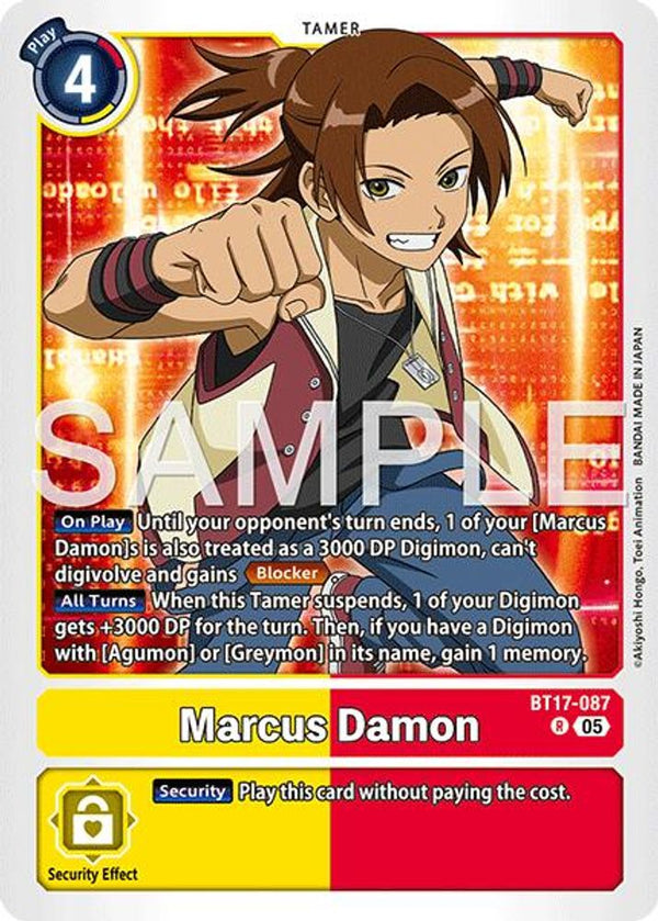 Marcus Damon - BT17-087 (Block 5 Reprint) - BT17-087 - Rare