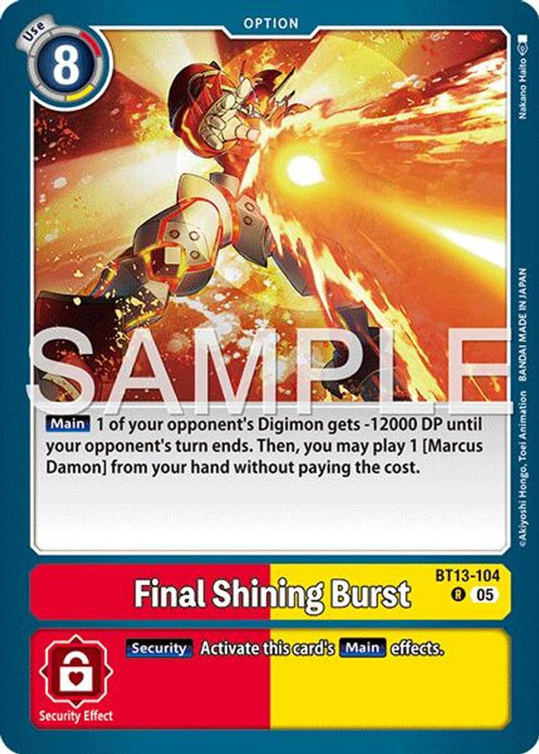 Final Shining Burst (Block 5 Reprint) - BT13-104 - Rare