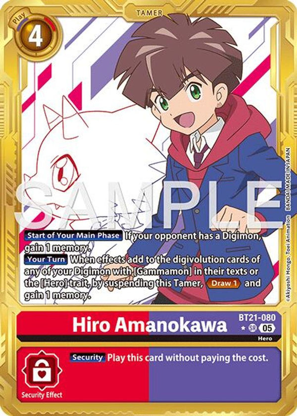 Hiro Amanokawa - BT21-080 (Gold Border) - BT21-080 - Super Rare