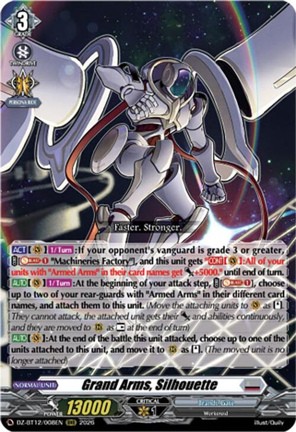 Grand Arms, Silhouette - DZ-BT12/008EN - Triple Rare