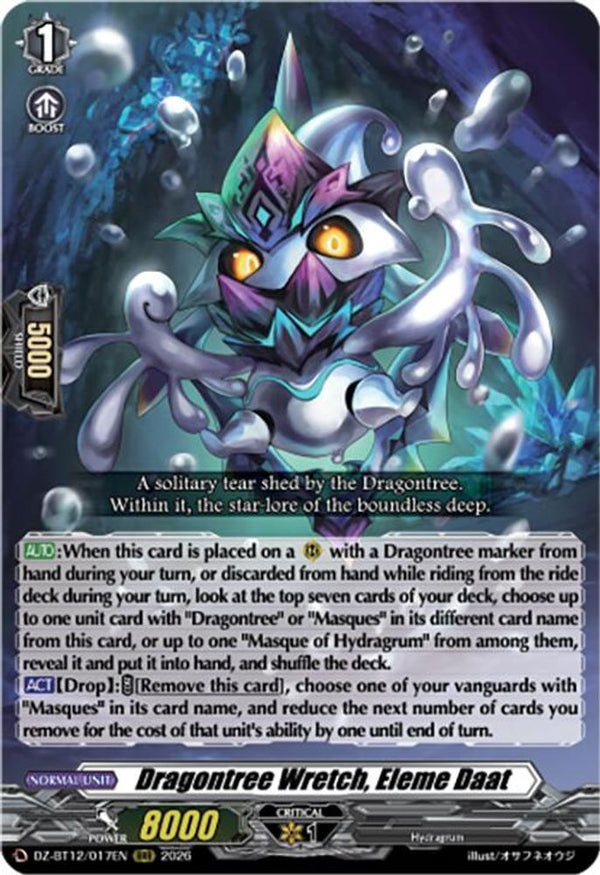 Dragontree Wretch, Eleme Daat - DZ-BT12/017EN - Triple Rare
