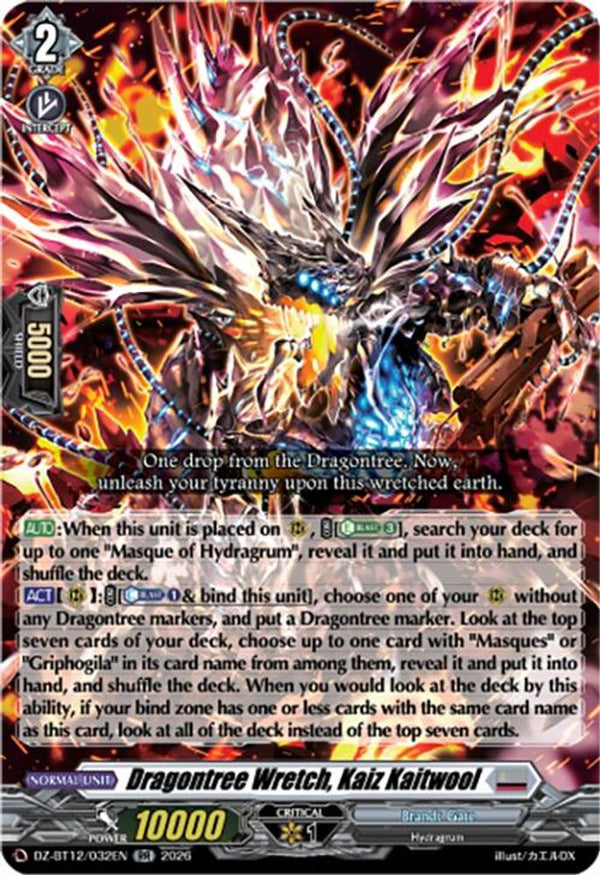 Dragontree Wretch, Kaiz Kaitwool - DZ-BT12/032EN - Double Rare