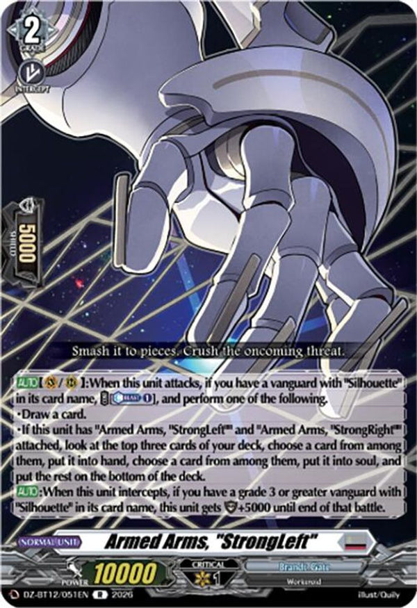 Armed Arms, "StrongLeft" - DZ-BT12/051EN - Rare