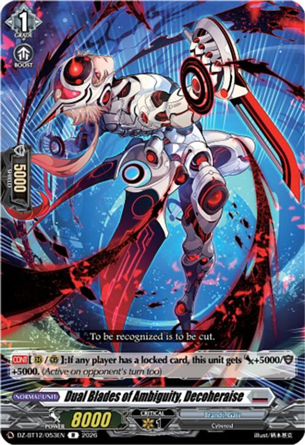 Dual Blades of Ambiguity, Decoheraise - DZ-BT12/053EN - Rare