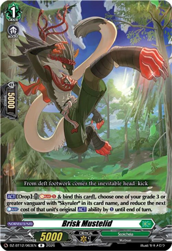 Brisk Mustelid - DZ-BT12/063EN - Rare