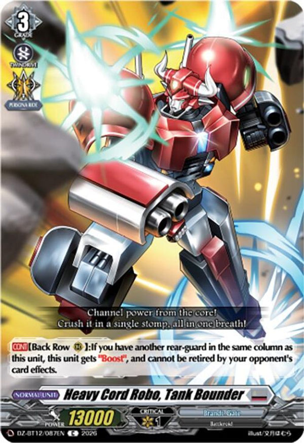 Heavy Cord Robo, Tank Bounder - DZ-BT12/087EN - Common